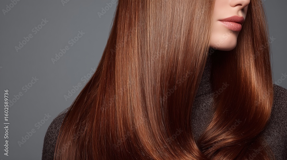 Naklejka premium Excellent Tapered Hairstyle for woman. 