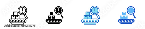 Manufacturing Defects  Icon Set Multiple Style Collection