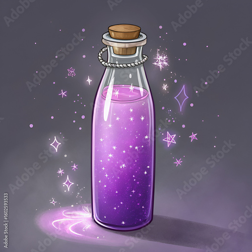 vector illustration of a bottle