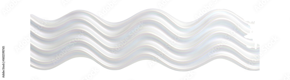 Obraz premium Organic wave pattern with fluid lines and a pearlescent surface, undulating gently.