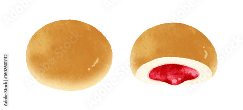 いちごジャムパン