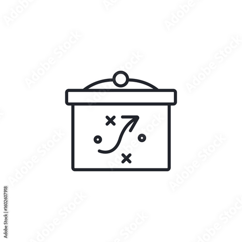 strategy icons isolated on White Background. Flat style design