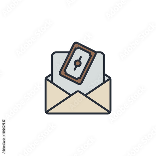 earning icons isolated on White Background. Flat style design

