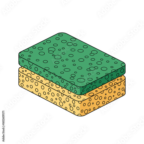 Efficient cleaning kitchen sponges for tough grime and everyday messes