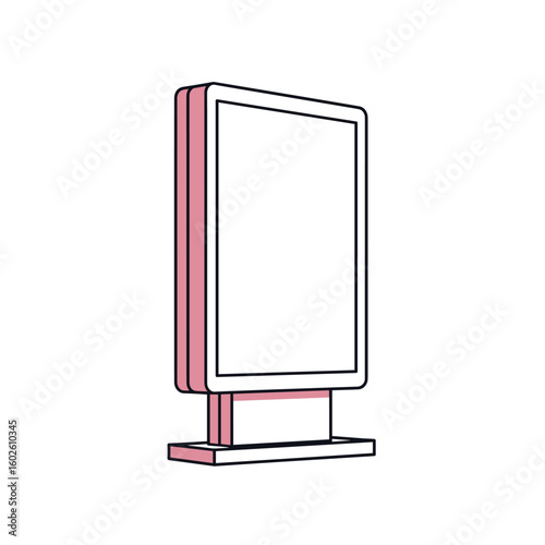 Modern digital display stand for advertising and information sharing