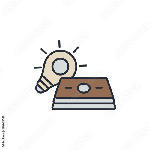 money making idea icons isolated on White Background. Flat style design