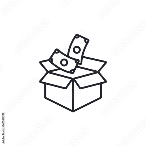 funding icons isolated on White Background. Flat style design