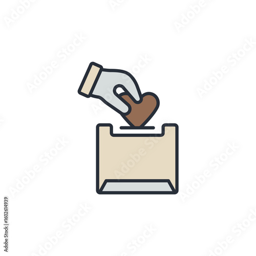 project support icons isolated on White Background. Flat style design