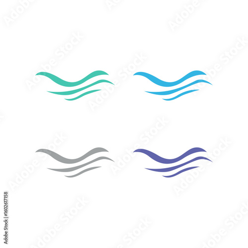 WATER SPLASH SIGN SYMBOL LOGO VECTOR
