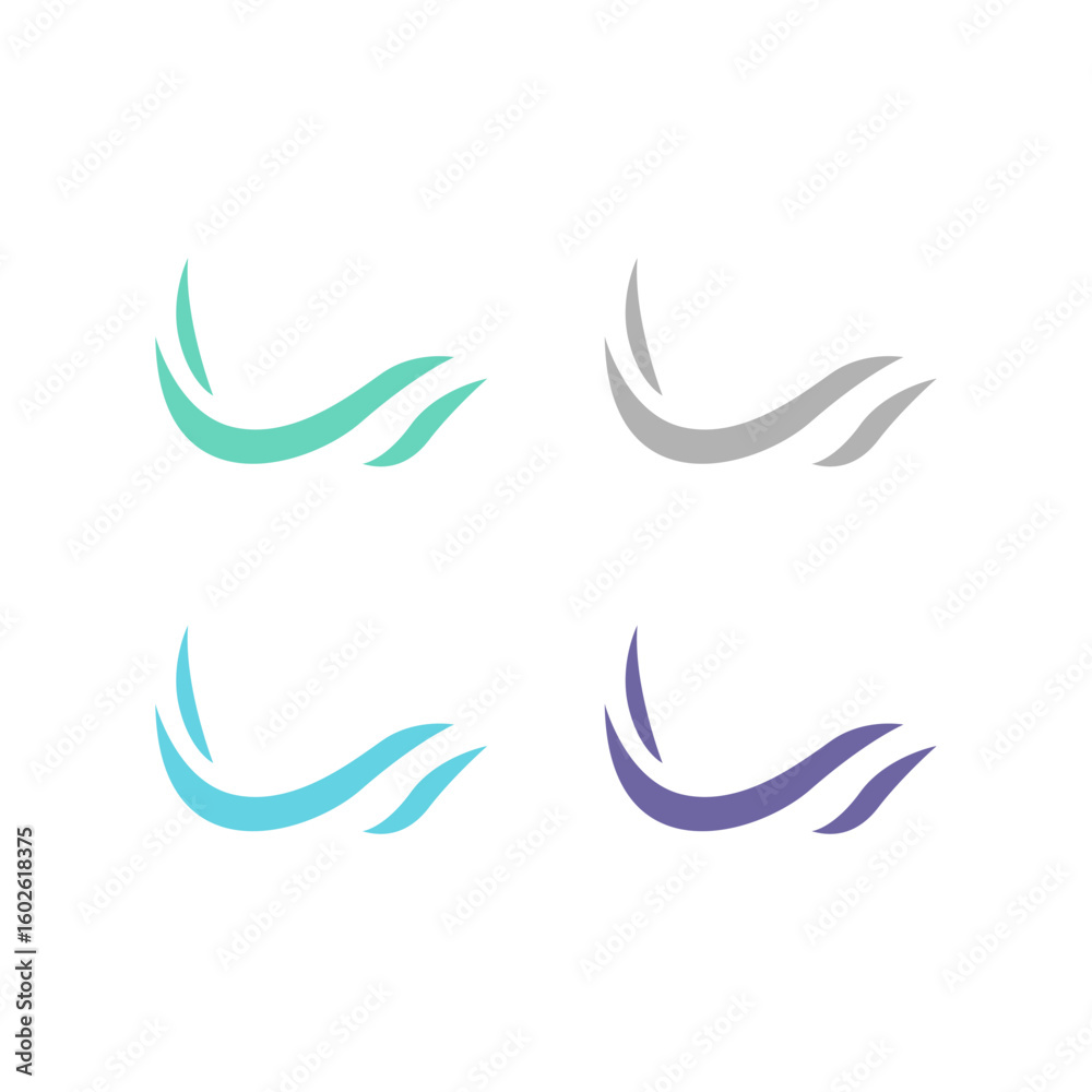 Fototapeta premium WATER SPLASH SIGN SYMBOL LOGO VECTOR