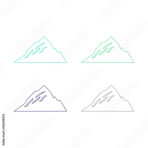 SIMPLE HILLS DESIGN HIMALAYA TRAVEL AGENCY LOGO SIGN SYMBOL VECTOR