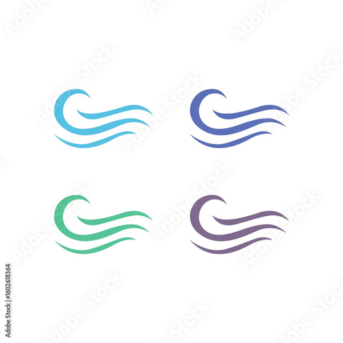 WATER SPLASH SIGN SYMBOL LOGO VECTOR
