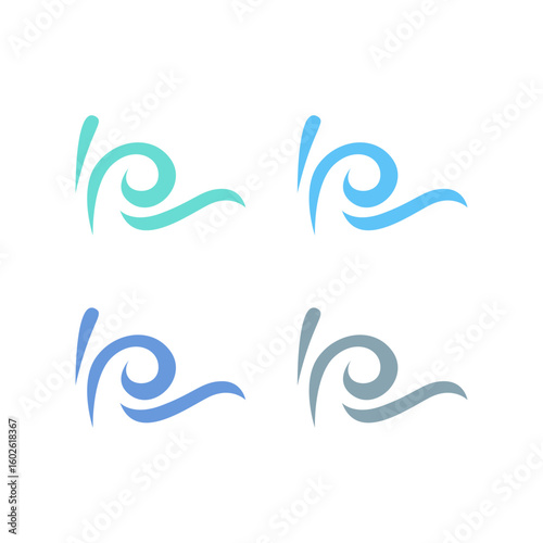 WATER SPLASH SIGN SYMBOL LOGO VECTOR
