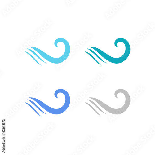 WATER SPLASH SIGN SYMBOL LOGO VECTOR
