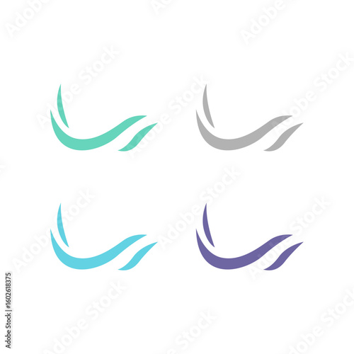 WATER SPLASH SIGN SYMBOL LOGO VECTOR
