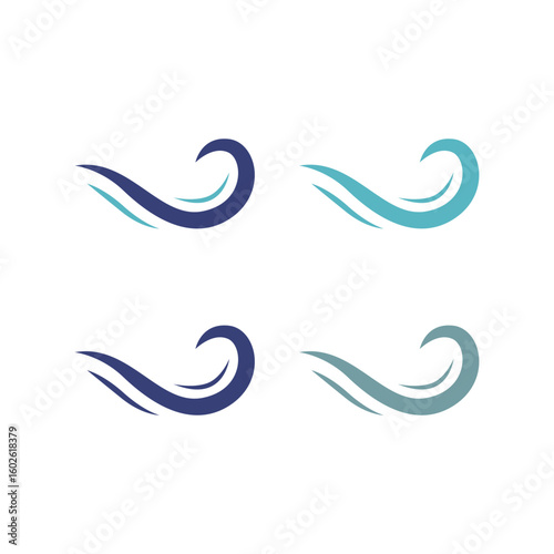 WATER SPLASH SIGN SYMBOL LOGO VECTOR
