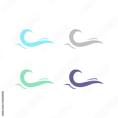 WATER SPLASH SIGN SYMBOL LOGO VECTOR
