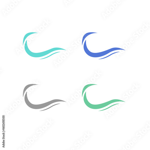 WATER SPLASH SIGN SYMBOL LOGO VECTOR
