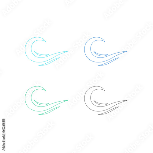 WATER SPLASH SIGN SYMBOL LOGO VECTOR
