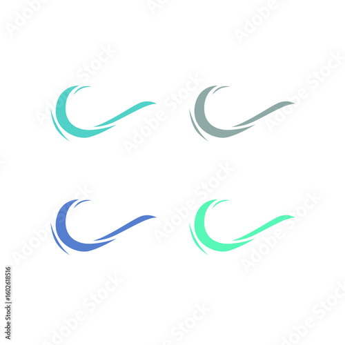 WATER SPLASH SIGN SYMBOL LOGO VECTOR
