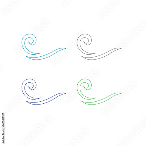 WATER SPLASH SIGN SYMBOL LOGO VECTOR
