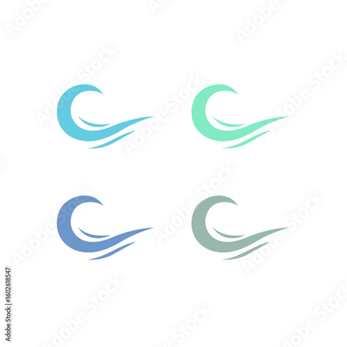 WATER SPLASH SIGN SYMBOL LOGO VECTOR
