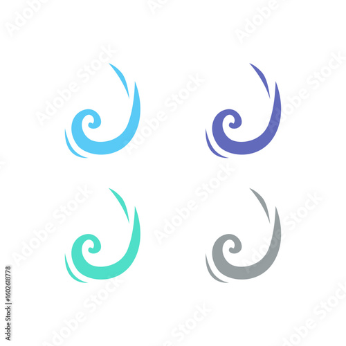 WATER SPLASH SIGN SYMBOL LOGO VECTOR
