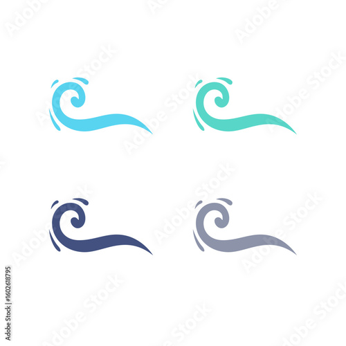 WATER SPLASH SIGN SYMBOL LOGO VECTOR
