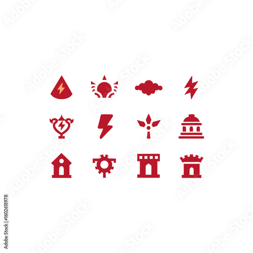  different ancient storm relic icons set 