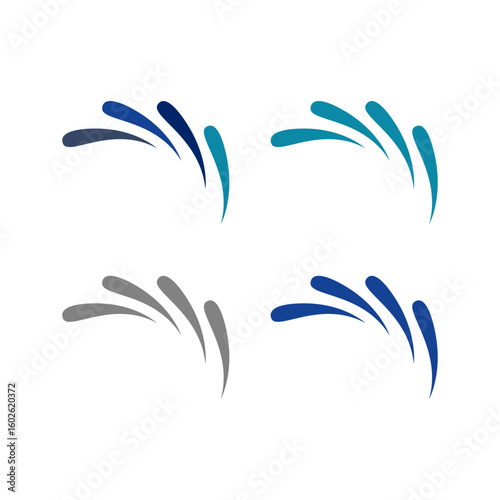 Water Splash Sign Symbol Logo Vector
