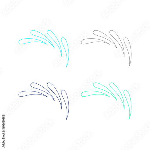 Water Splash Sign Symbol Logo Vector
