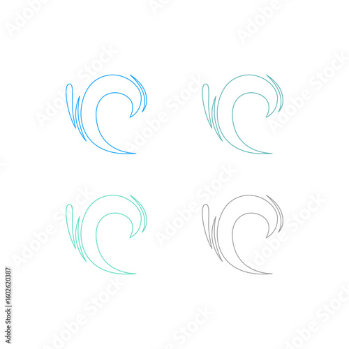Water Splash Sign Symbol Logo Vector
