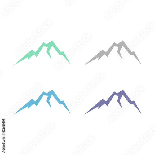 SIMPLE HILLS DESIGN HIMALAYA TRAVEL AGENCY LOGO SIGN SYMBOL VECTOR