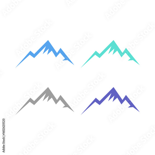 SIMPLE HILLS DESIGN HIMALAYA TRAVEL AGENCY LOGO SIGN SYMBOL VECTOR