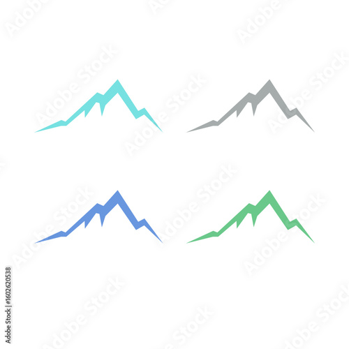 SIMPLE HILLS DESIGN HIMALAYA TRAVEL AGENCY LOGO SIGN SYMBOL VECTOR