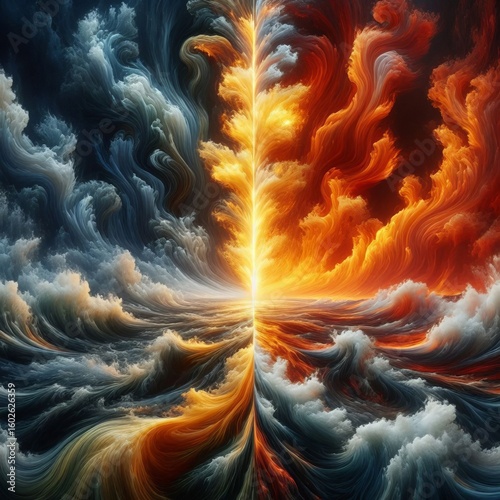 Fire and Water Hybrid Feature