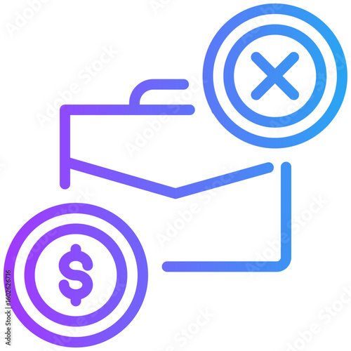 Severance employee icon for employment, business, website, application, printing, document, poster design, etc
