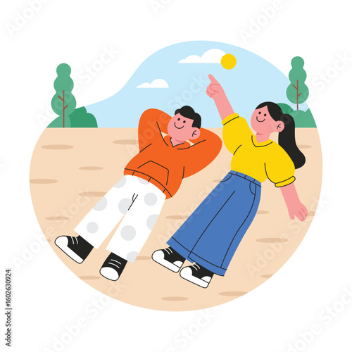 Beach Chill Vector illustration. EPS 10 file