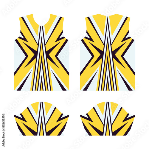 Sublimation jersey design,  crack pattern sports running, cycling, basketball team wear abstract