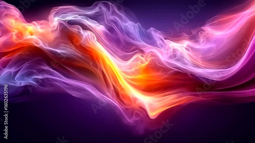 Wallpaper Mural Colorful Abstract Energy Wave Background Loop Animation with Visual Effects Torontodigital.ca