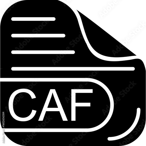 CAF File Solid Icon