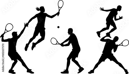 Wallpaper Mural Tennis, players,  vector bundle Torontodigital.ca
