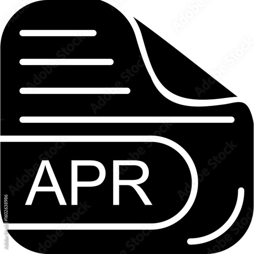 APR File Solid Icon
