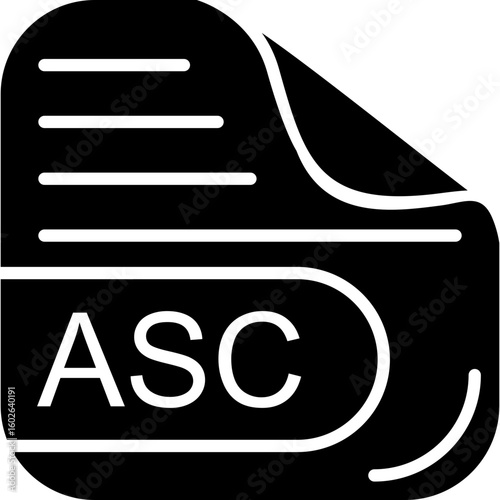 ASC File Solid Icon