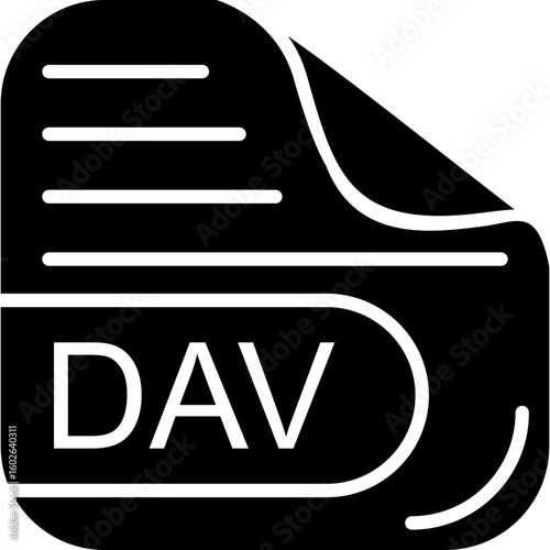 DAV File Solid Icon