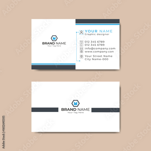 Clean business website template with modern flat design elements, ideal for a professional web layout and infographic display