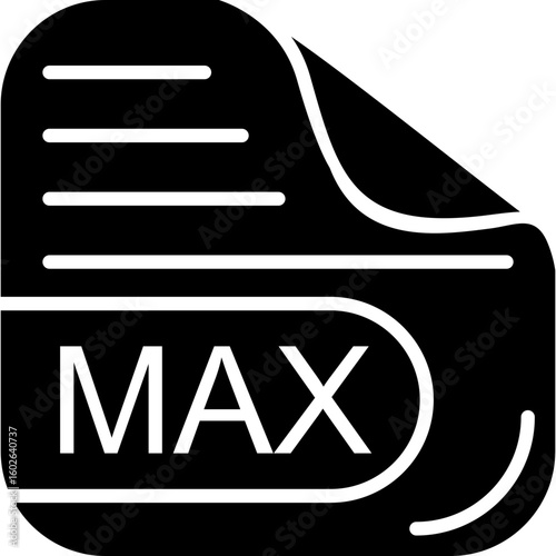 MAX File Solid Icon