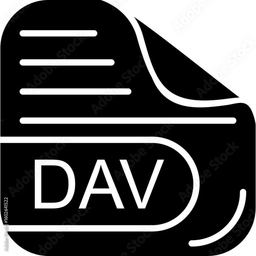 DAV File Solid Icon
