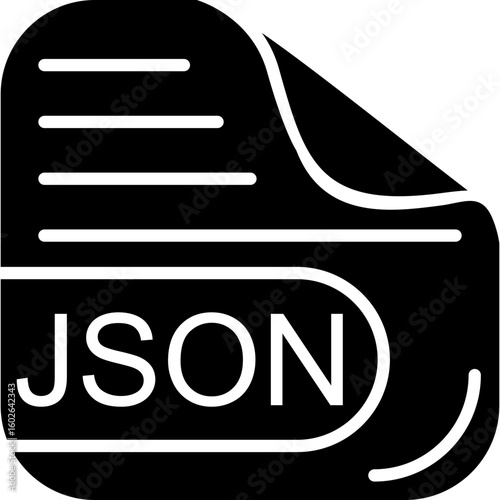 JSON File Solid Icon