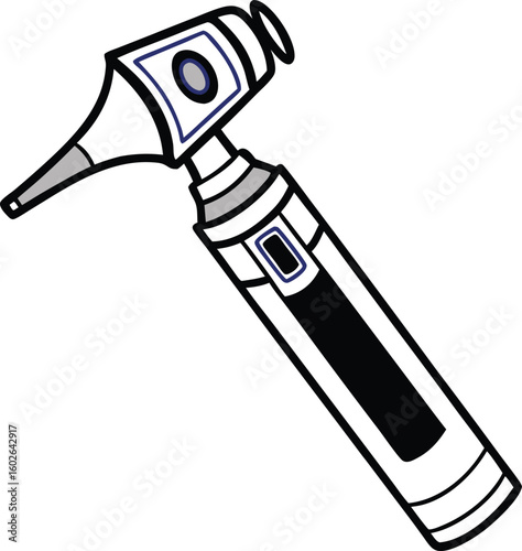 Ophthalmoscope isolated on transparent background .